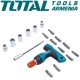 T-shaped reversible screwdriver with 24 pcs T-shaped reversible screwdriver with 24 pcs
