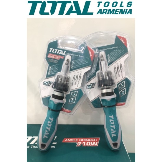 Reversible screwdriver with bits 24 pcs. Reversible screwdriver with bits 24 pcs.