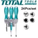 Screwdriver set with bits 24 pcs.
