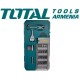 T-shaped reversible screwdriver with 25pcs