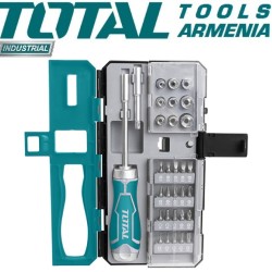 Reversible screwdriver with attachments 33pcs.