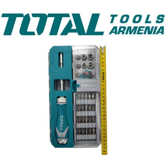 Reversible screwdriver with attachments 33pcs.