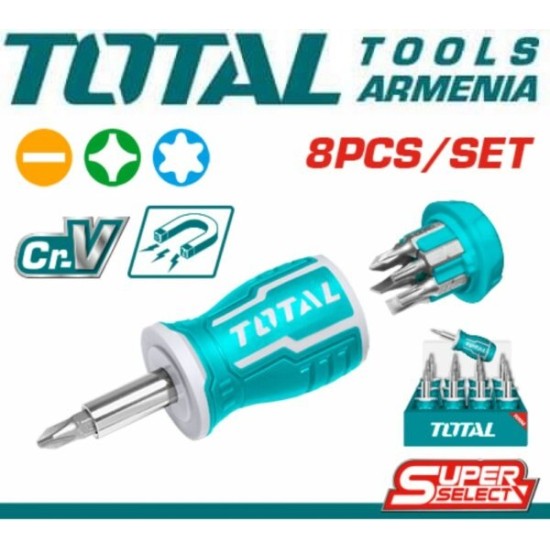 Stubby screwdriver set 8 in 1 Stubby screwdriver set 8 in 1
