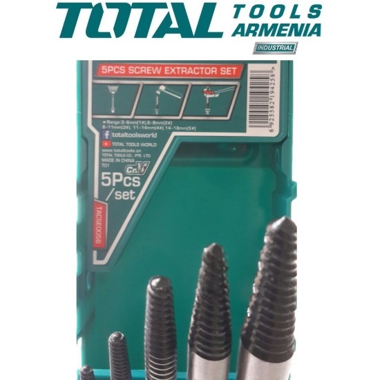 Screw extractor set 5pcs Screw extractor set 5pcs