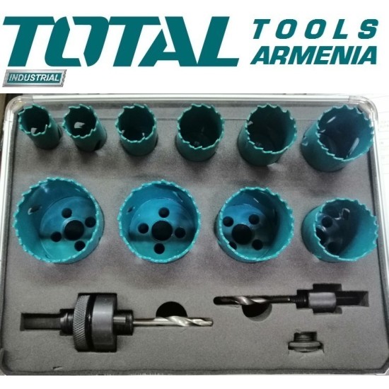 12 Pcs Bi-metal Hole Saw Set