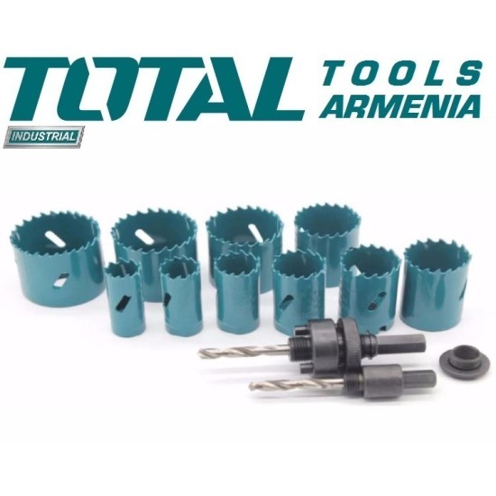 12 Pcs Bi-metal Hole Saw Set