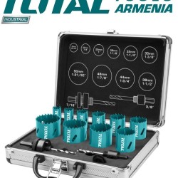 12 Pcs Bi-metal Hole Saw Set
