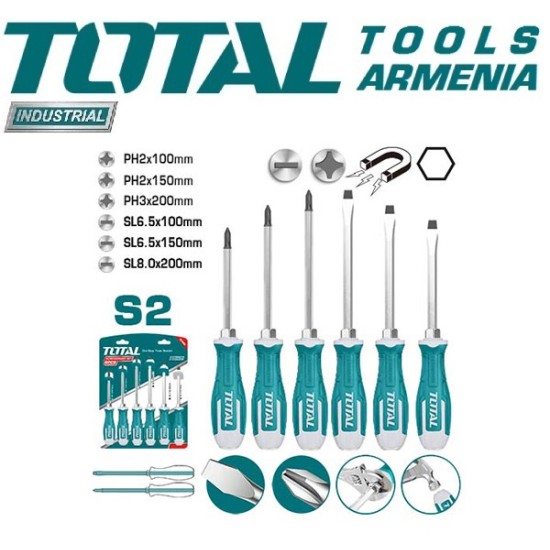 Impact screwdriver set - 6 Piece Impact screwdriver set - 6 Piece