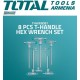 T-handle Hex key set, 8 pcs