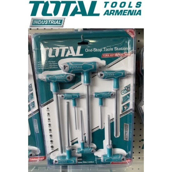 T-handle asterisk key set, 8 pcs