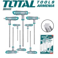 T-handle asterisk key set, 8 pcs