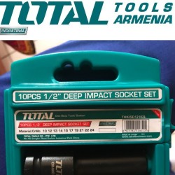 10pcs deep impact socket set 1/2inch