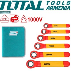 Insulated ratchet wrench set 6 pcs