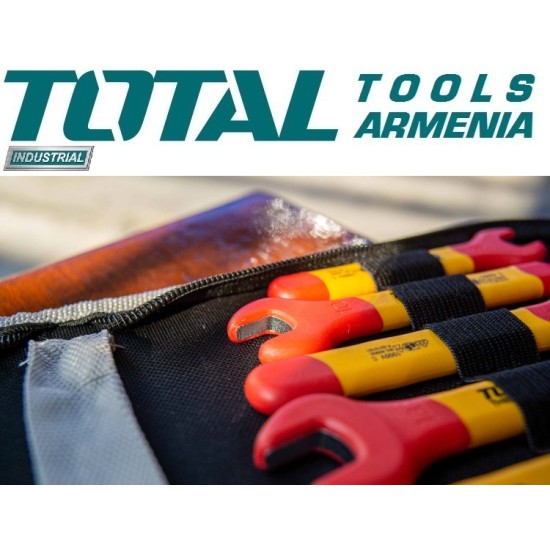 Insulated open-end wrench set 7 pcs