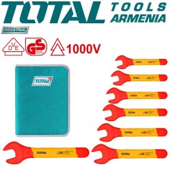 Insulated open-end wrench set 7 pcs