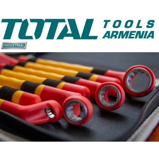 Insulated ring wrench set 7 pcs