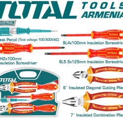 A set of dielectric tools up to 1000V 6pcs.