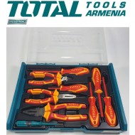 A set of dielectric tools up to 1000V 9pcs.