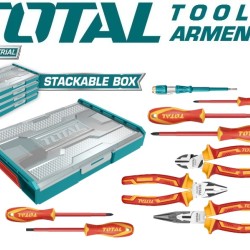 A set of dielectric tools up to 1000V 9pcs.