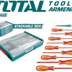 A set of dielectric screwdrivers up to 1000V 10pcs.