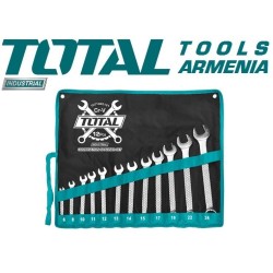 Combination wrench set 12pcs