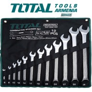 Combination wrench set 12pcs