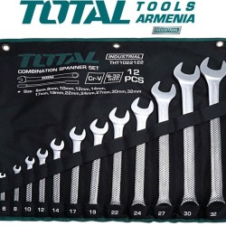 Combination wrench set 12pcs