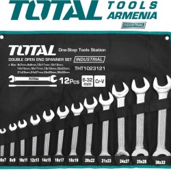 Set of open-end wrenches 12pcs