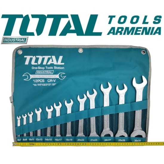 Set of open-end wrenches 12pcs