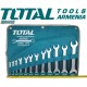 Set of open-end wrenches 12pcs