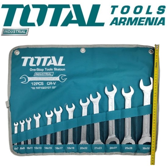 Set of open-end wrenches 12pcs
