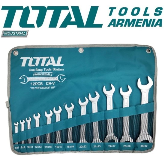Set of open-end wrenches 12pcs