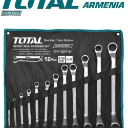 Set of ring spanner wrenches 12pcs.