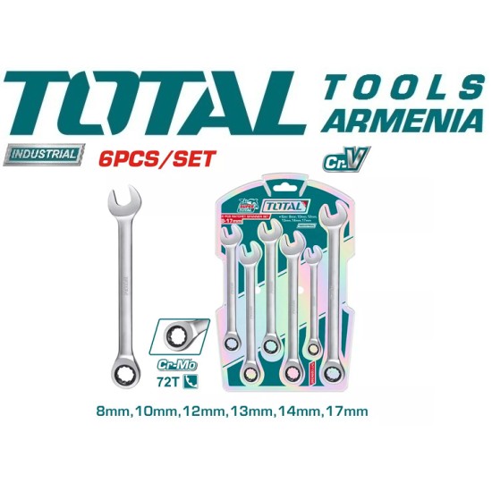 Ratchet wrench set 6 pcs