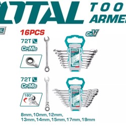 Ratchet wrench set 16pcs