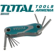 Folding set of pall point hex keys 8pcs.