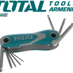 Folding set of pall point hex keys 8pcs.