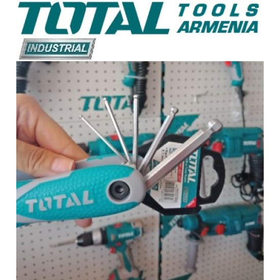Folding set of pall point hex keys 8pcs. Folding set of pall point hex keys 8pcs.