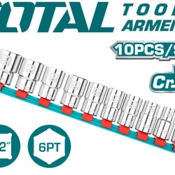 Socket set, 1/2, sockets 10 - 24 mm