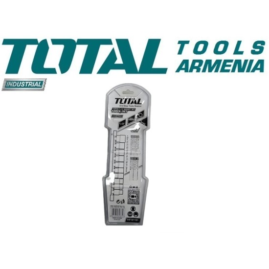 Socket set, 1/2, sockets 10 - 24 mm