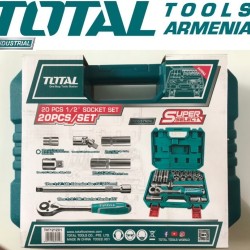 Socket set 1/2" 20 pieces