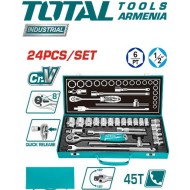 Tool set 1/2" 24 pieces