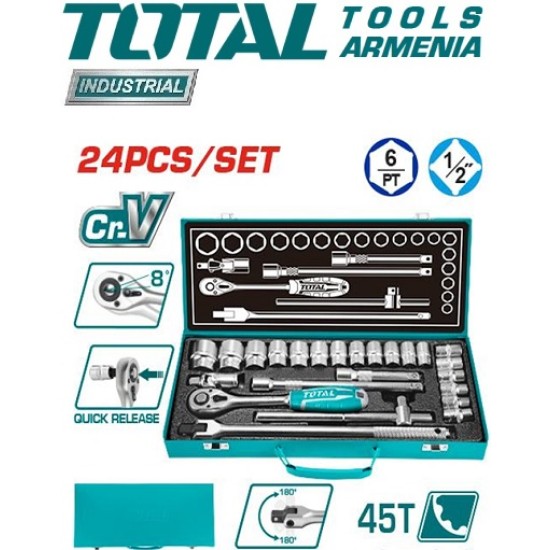 Tool set 1/2" 24 pieces Tool set 1/2" 24 pieces