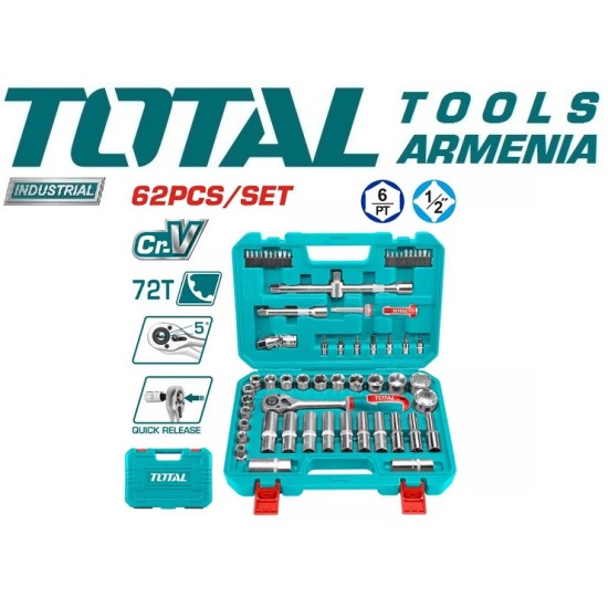 Tool set 1/2" 62 pieces Tool set 1/2" 62 pieces