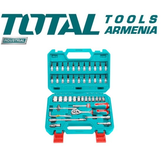 Tool set, 1/4" 46 pcs Tool set, 1/4" 46 pcs