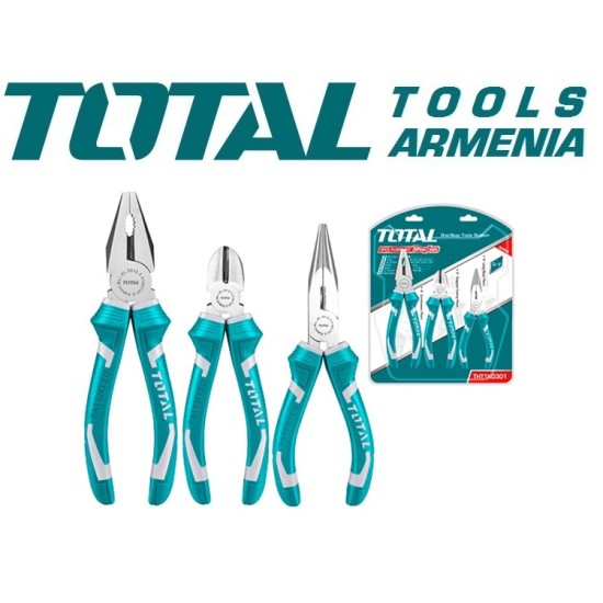 Set of pliers, long nose pliers, side cutters 3 pcs Set of pliers, long nose pliers, side cutters 3 pcs