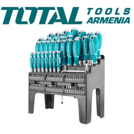 Պտուտակահանի հավաքածու բիթերով 100 հատ.