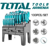 Screwdriver set with bits 100 pcs.