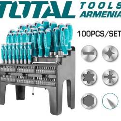 Screwdriver set with bits 100 pcs.