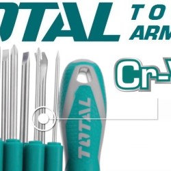 Screwdriver with replaceable bits 9 pcs.